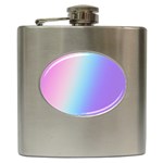 Pastel Rainbow, Color Hip Flask (6 oz)