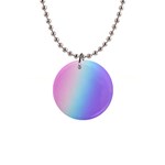 Pastel Rainbow, Color 1  Button Necklace