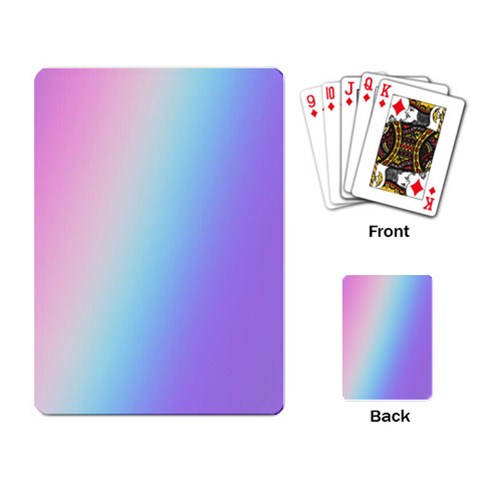 Pastel Rainbow, Color Playing Cards Single Design (Rectangle) from ArtsNow.com Back