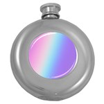 Pastel Rainbow, Color Round Hip Flask (5 oz)