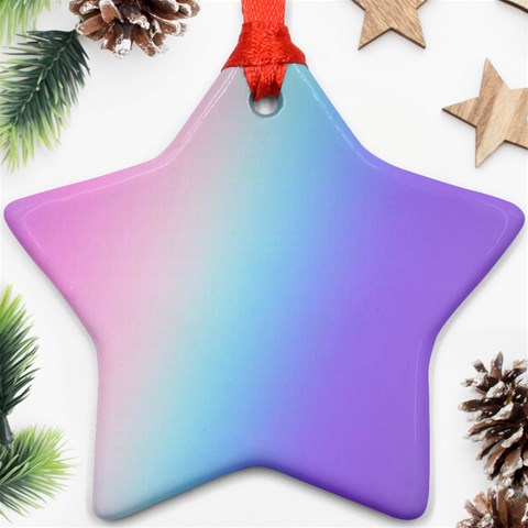 Pastel Rainbow, Color Star Ornament (Two Sides) from ArtsNow.com Front