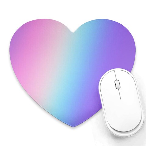 Pastel Rainbow, Color Heart Mousepad from ArtsNow.com Front