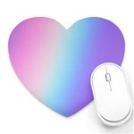 Pastel Rainbow, Color Heart Mousepad