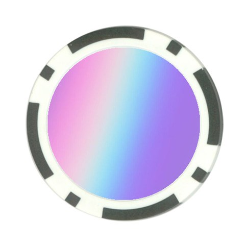 Pastel Rainbow, Color Poker Chip Card Guard from ArtsNow.com Front