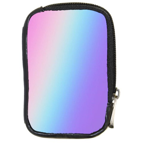 Pastel Rainbow, Color Compact Camera Leather Case from ArtsNow.com Front