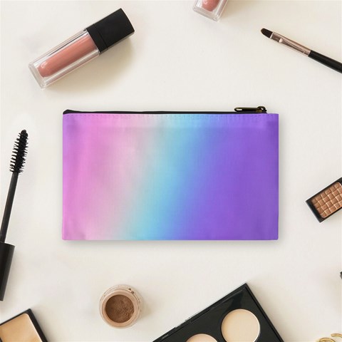 Pastel Rainbow, Color Cosmetic Bag (Small) from ArtsNow.com Back