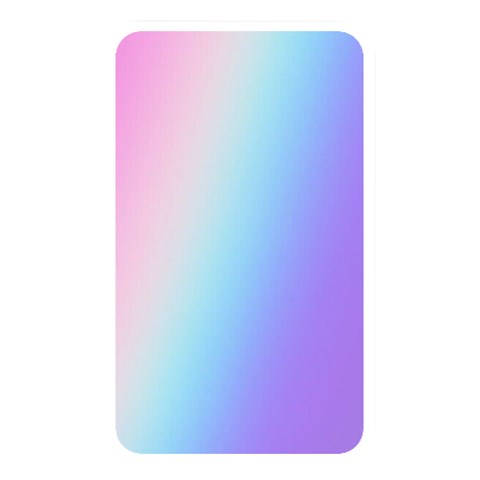 Pastel Rainbow, Color Memory Card Reader (Rectangular) from ArtsNow.com Front