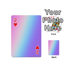 Pastel Rainbow, Color Playing Cards 54 Designs (Mini) from ArtsNow.com Front - Heart2