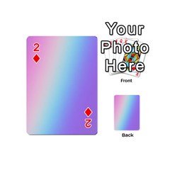 Pastel Rainbow, Color Playing Cards 54 Designs (Mini) from ArtsNow.com Front - Diamond2