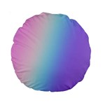 Pastel Rainbow, Color Standard 15  Premium Round Cushions