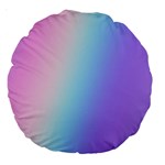 Pastel Rainbow, Color Large 18  Premium Round Cushions