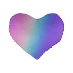 Pastel Rainbow, Color Standard 16  Premium Heart Shape Cushions