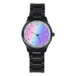 Pastel Rainbow, Color Stainless Steel Round Watch