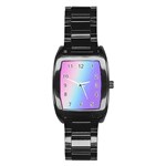 Pastel Rainbow, Color Stainless Steel Barrel Watch