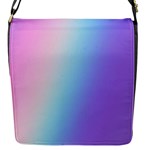 Pastel Rainbow, Color Flap Closure Messenger Bag (S)