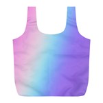 Pastel Rainbow, Color Full Print Recycle Bag (L)