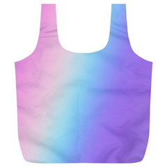 Pastel Rainbow, Color Full Print Recycle Bag (XL) from ArtsNow.com Front