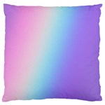 Pastel Rainbow, Color Standard Premium Plush Fleece Cushion Case (Two Sides)