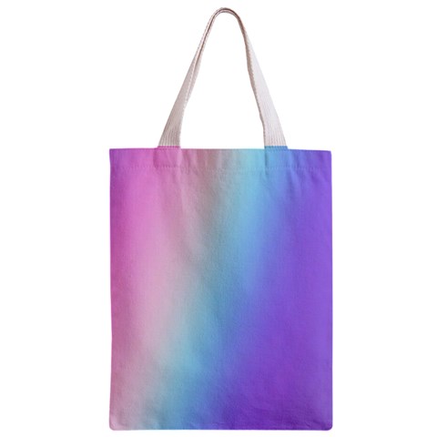 Pastel Rainbow, Color Zipper Classic Tote Bag from ArtsNow.com Front