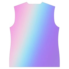 Pastel Rainbow, Color Women s Button Up Vest from ArtsNow.com Back