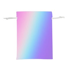 Pastel Rainbow, Color Lightweight Drawstring Pouch (M) from ArtsNow.com Front