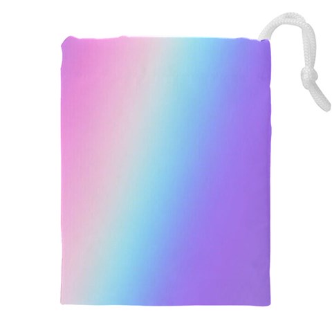 Pastel Rainbow, Color Drawstring Pouch (4XL) from ArtsNow.com Front