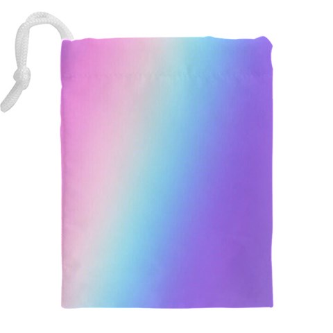 Pastel Rainbow, Color Drawstring Pouch (4XL) from ArtsNow.com Back