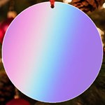 Pastel Rainbow, Color UV Print Acrylic Ornament Round