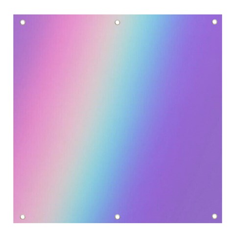 Pastel Rainbow, Color Banner and Sign 4  x 4  from ArtsNow.com Front