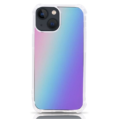 Pastel Rainbow, Color iPhone 13 mini TPU UV Print Case from ArtsNow.com Front