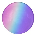 Pastel Rainbow, Color Round Glass Fridge Magnet (4 pack)