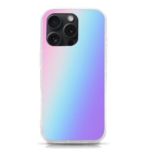 Pastel Rainbow, Color iPhone 15 Pro TPU UV Print Case from ArtsNow.com Front