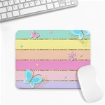 Pastel, Butterfly, Spring, Stripes, Small Mousepad