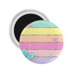 Pastel, Butterfly, Spring, Stripes, 2.25  Magnets