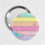 Pastel, Butterfly, Spring, Stripes, 2.25  Handbag Mirrors