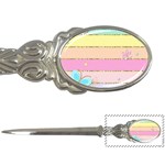 Pastel, Butterfly, Spring, Stripes, Letter Opener