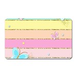 Pastel, Butterfly, Spring, Stripes, Magnet (Rectangular)