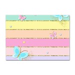 Pastel, Butterfly, Spring, Stripes, Sticker A4 (10 pack)