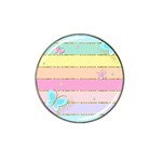 Pastel, Butterfly, Spring, Stripes, Hat Clip Ball Marker