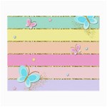 Pastel, Butterfly, Spring, Stripes, Small Glasses Cloth