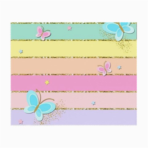 Pastel, Butterfly, Spring, Stripes, Small Glasses Cloth (2 Sides) from ArtsNow.com Front