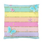 Pastel, Butterfly, Spring, Stripes, Standard Cushion Case (Two Sides)