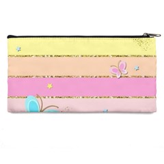 Pastel, Butterfly, Spring, Stripes, Pencil Case from ArtsNow.com Back