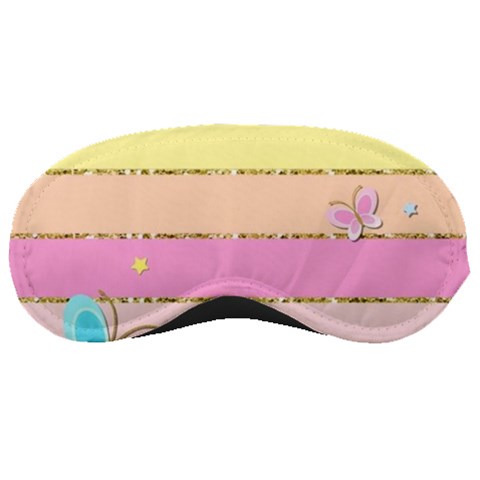 Pastel, Butterfly, Spring, Stripes, Sleep Mask from ArtsNow.com Front