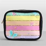 Pastel, Butterfly, Spring, Stripes, Mini Toiletries Bag (One Side)