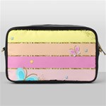 Pastel, Butterfly, Spring, Stripes, Toiletries Bag (One Side)