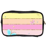 Pastel, Butterfly, Spring, Stripes, Toiletries Bag (Two Sides)