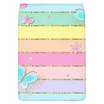 Pastel, Butterfly, Spring, Stripes, Removable Flap Cover (L)