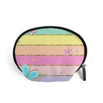 Pastel, Butterfly, Spring, Stripes, Accessory Pouch (Small)