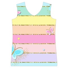 Pastel, Butterfly, Spring, Stripes, Women s Basketball Tank Top from ArtsNow.com Front